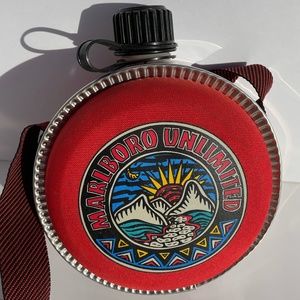SOLD Never Used Vintage Red Marlboro Ultd. Water Canteen
